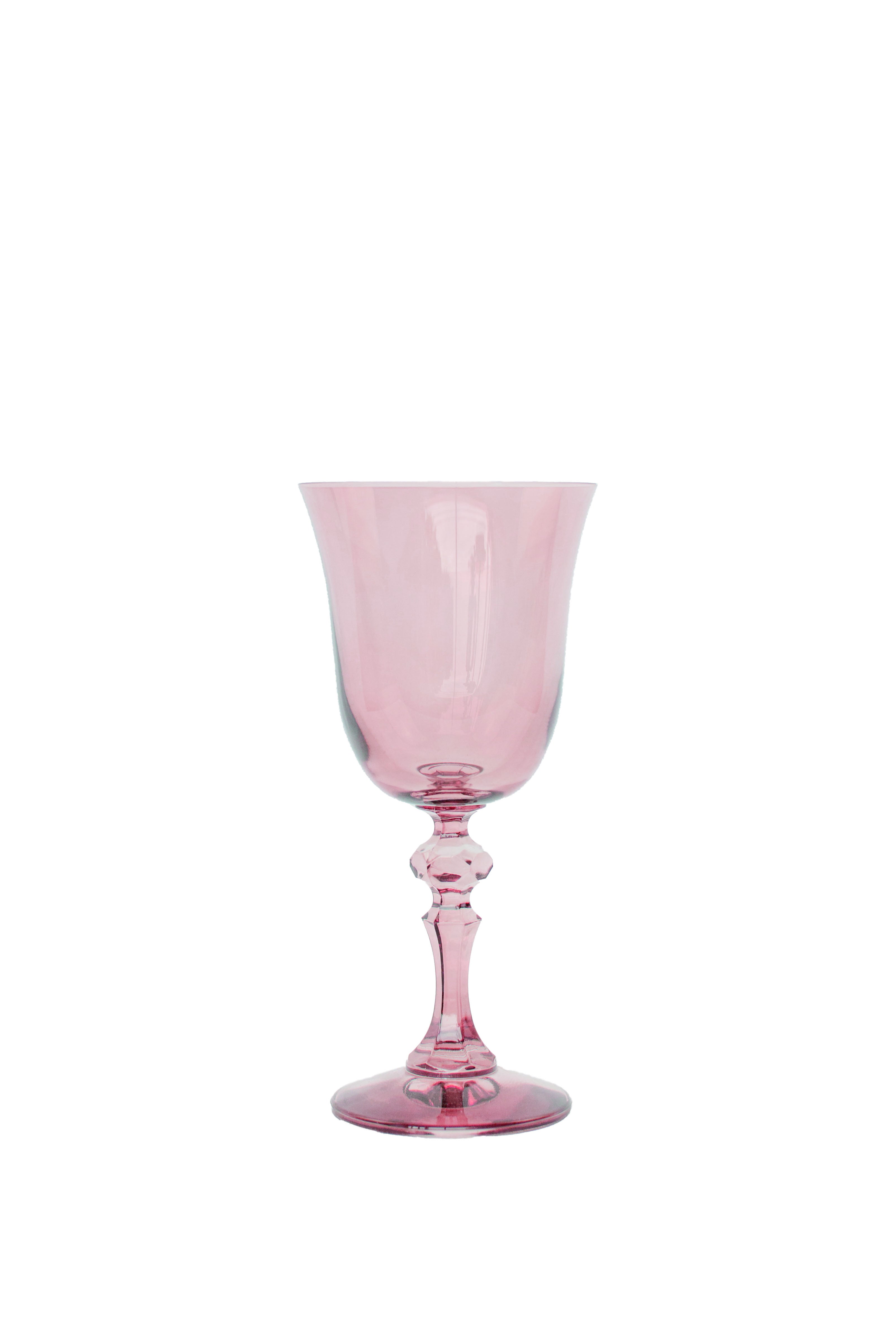 Estelle Colored Regal Goblet - Set of 6 {Rose}