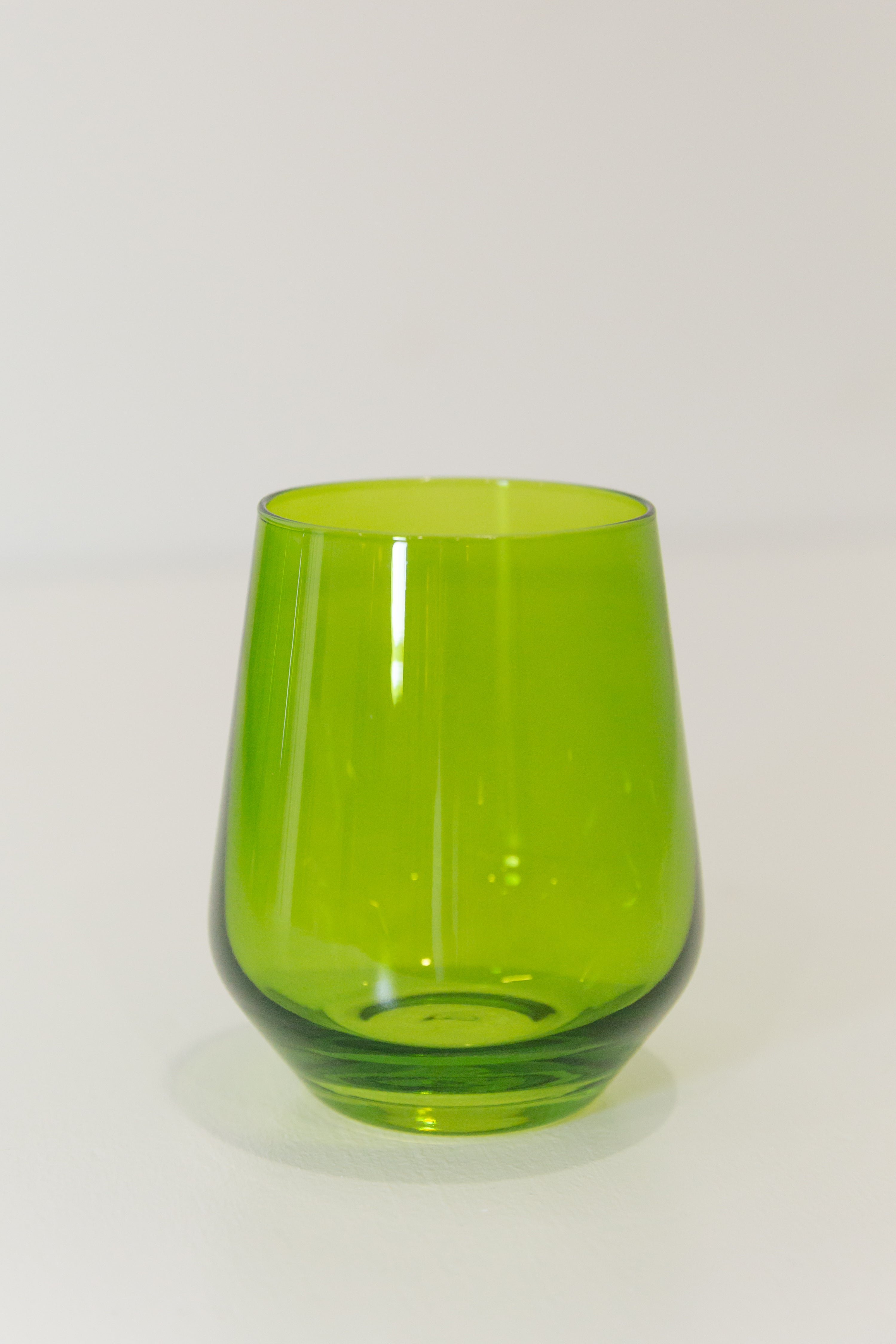 Estelle Colored Wine Stemless - Set of 6 {Forest Green}