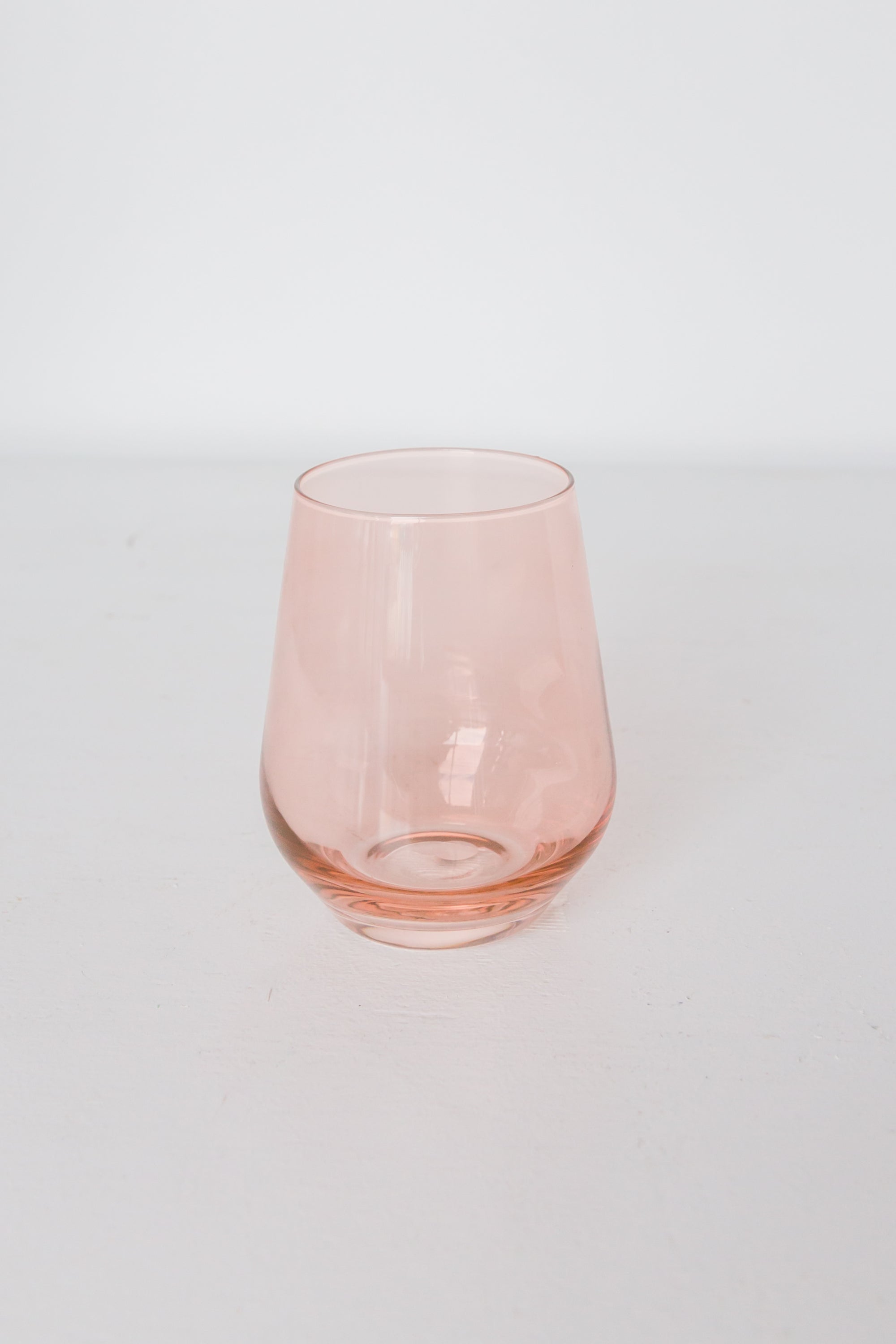 Estelle Colored Wine Stemless Set Of 2 Blush Pink Estelle Colored Glass 4443