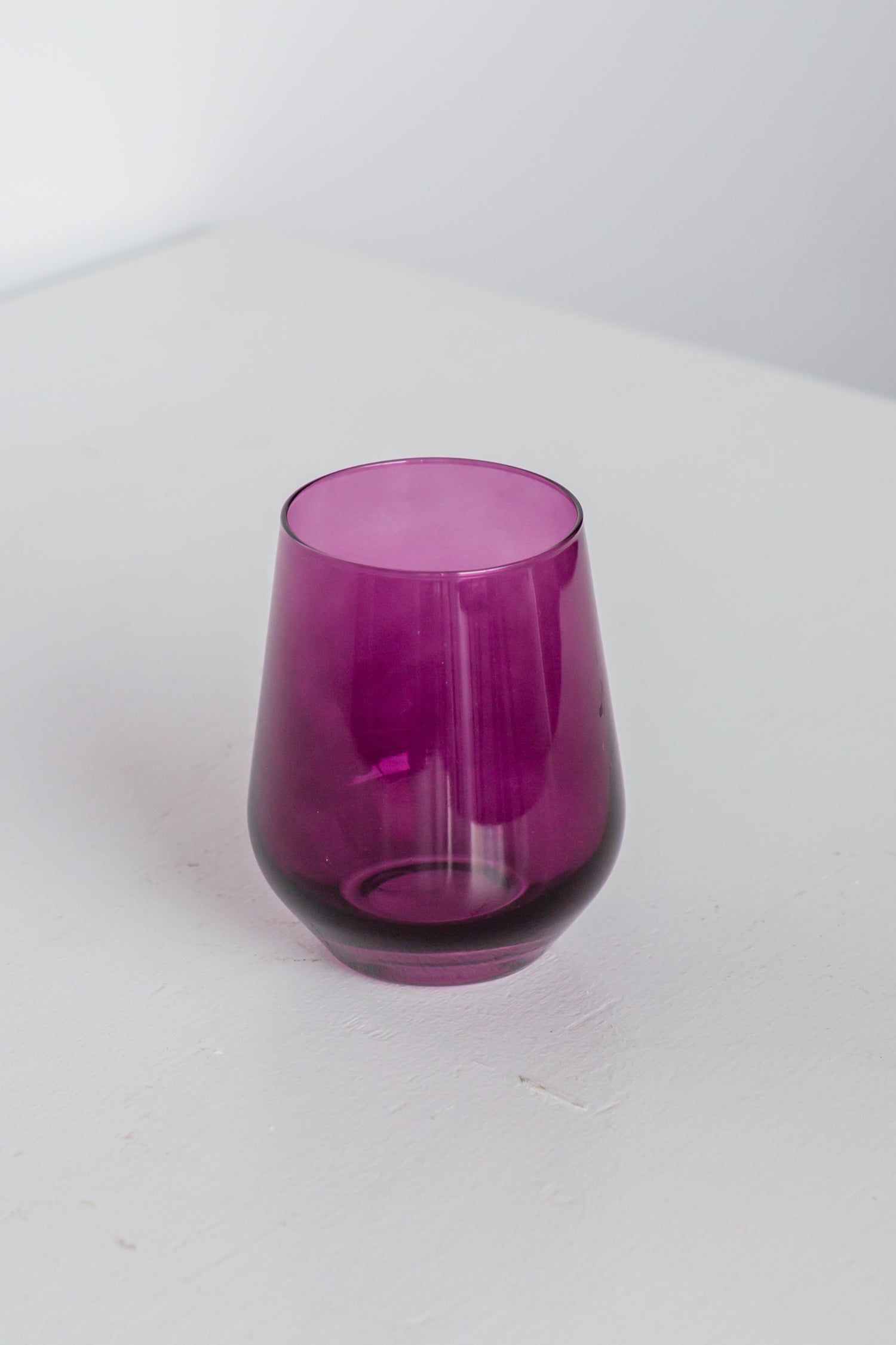 Estelle Colored Wine Stemless - Set of 2 {Amethyst}