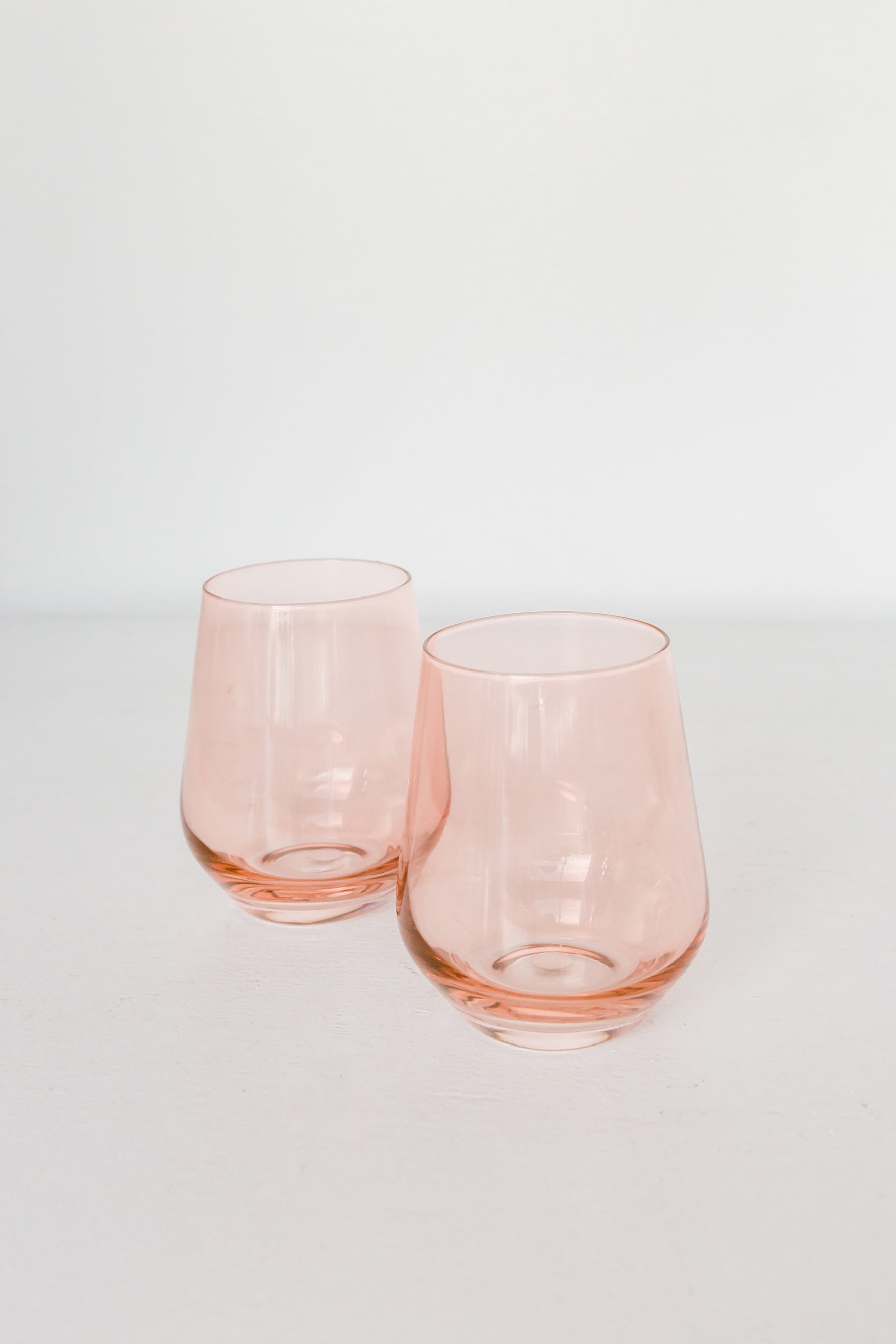 Estelle Colored Wine Stemless - Set of 6 {Blush Pink} – Estelle Colored ...