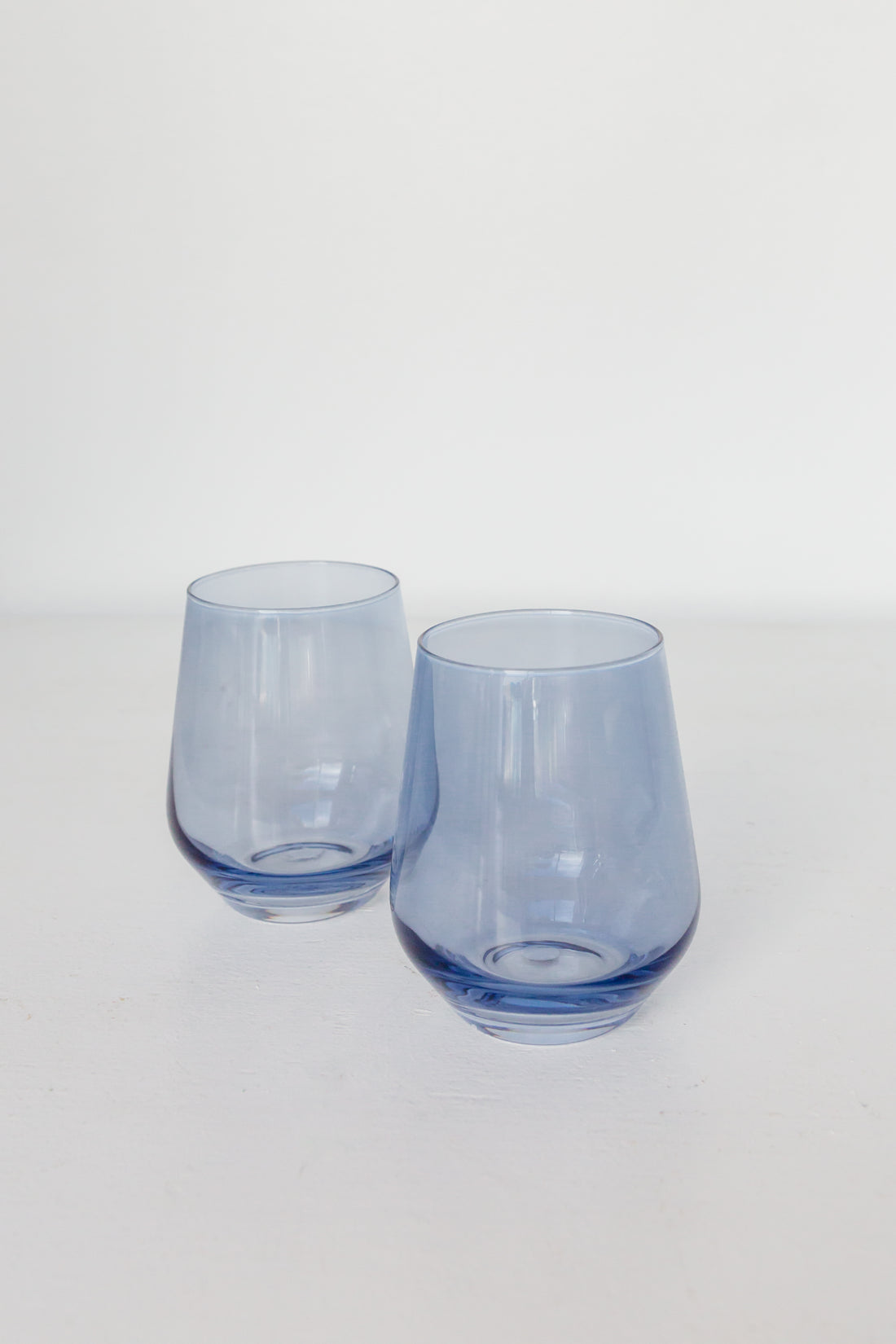 Estelle Colored Wine Stemless - Set of 2 {Cobalt Blue}