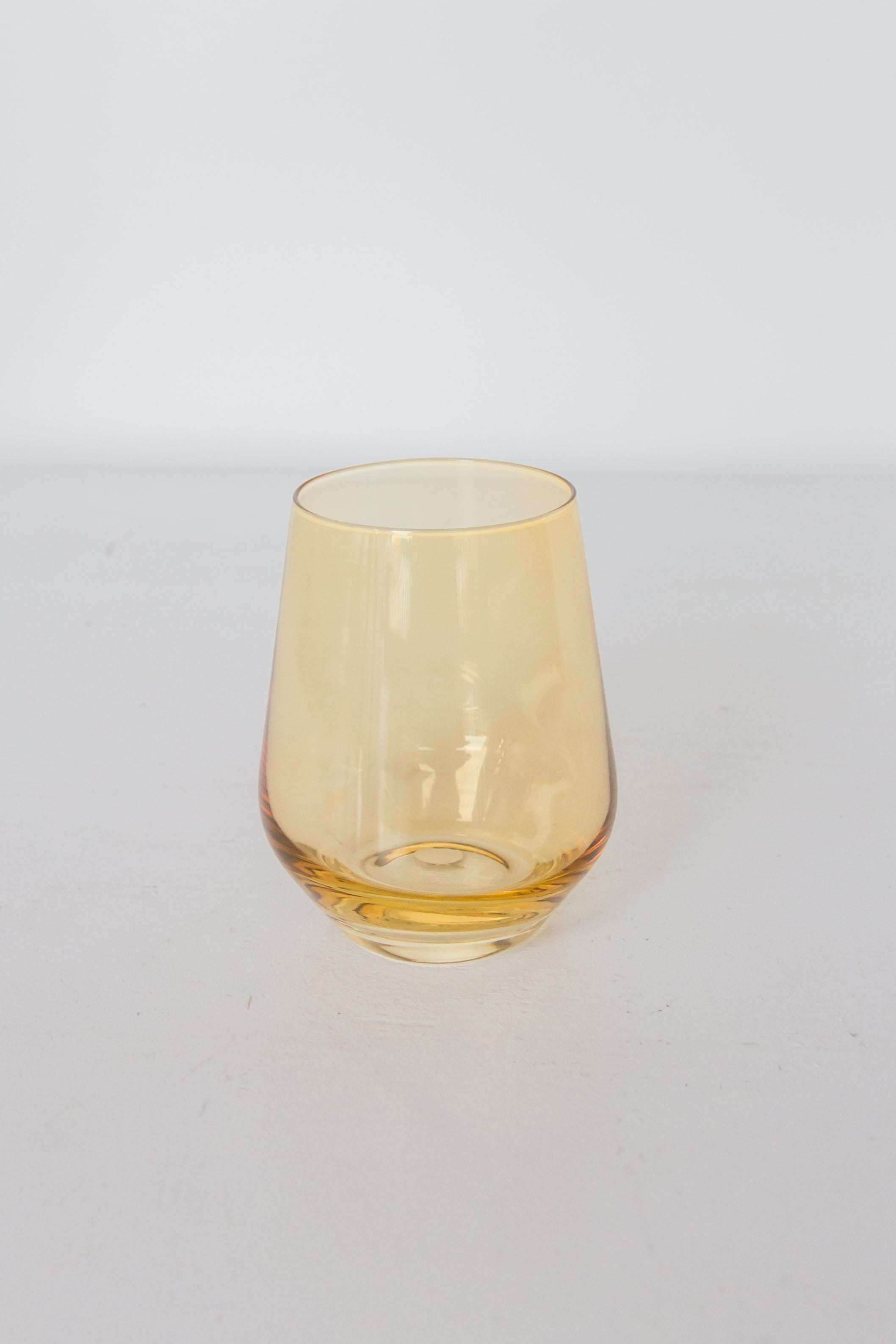 Estelle Colored Wine Stemless - Set of 2 {Yellow}