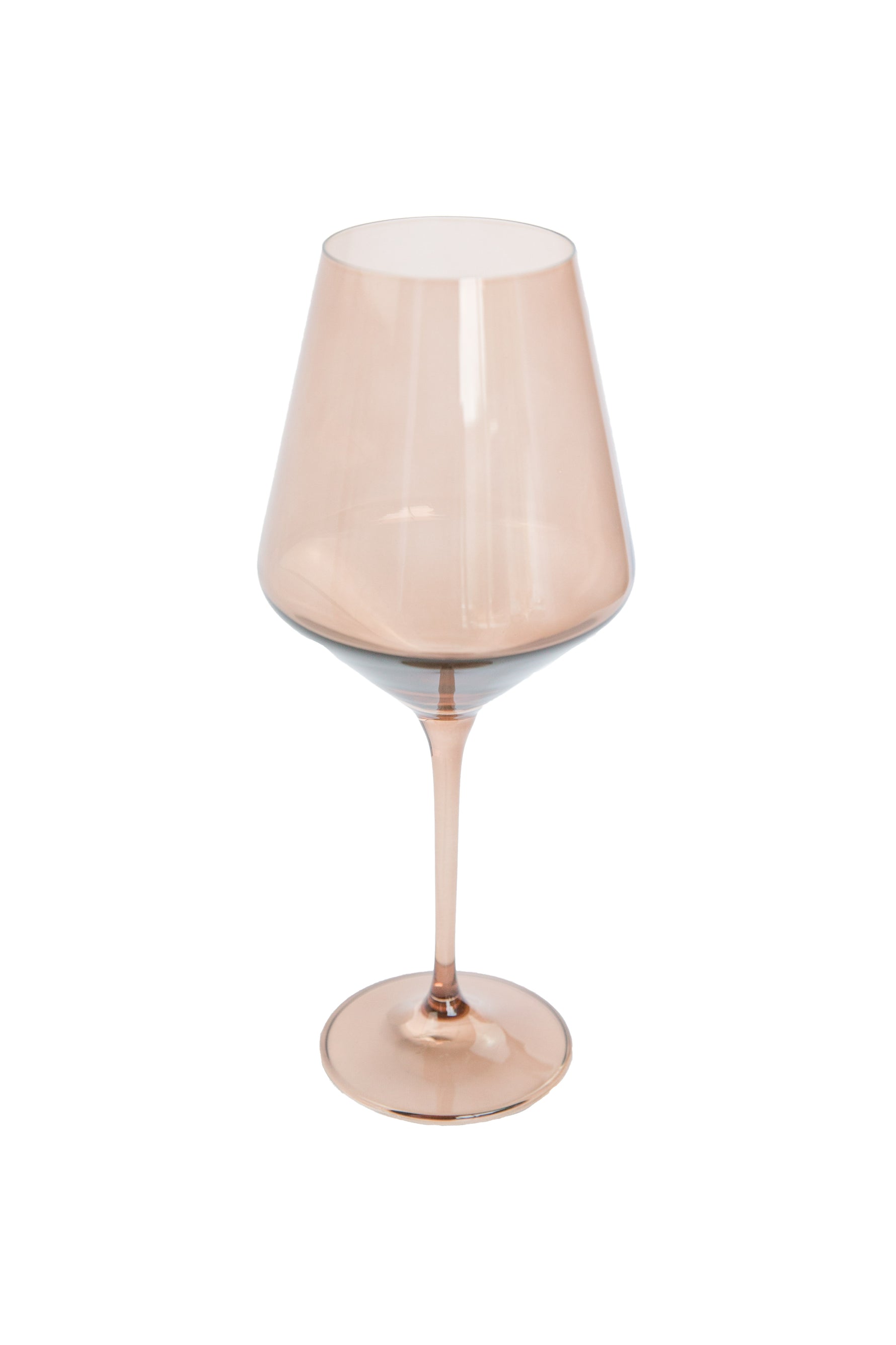 Estelle Colored Wine Stemware Set of 2 {Amber Smoke} Estelle