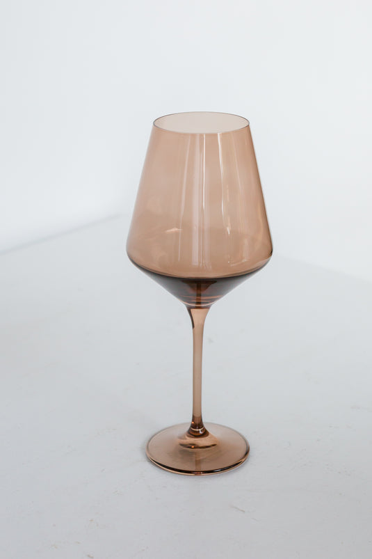 Estelle Colored Wine Stemware Set of 6 {Amber Smoke} Estelle