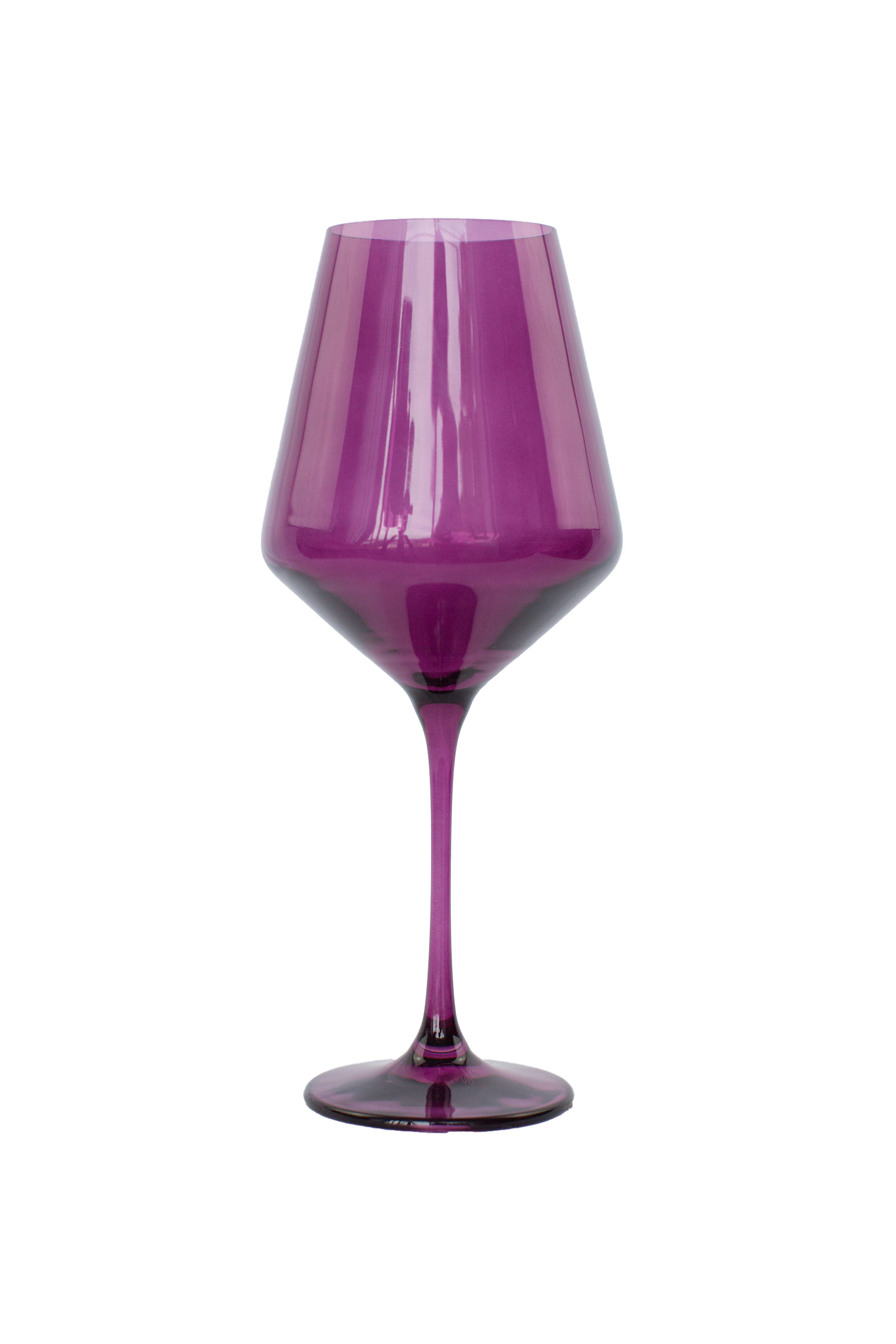 Desirable Amethyst set of outlets 5 Drinkware Handblown