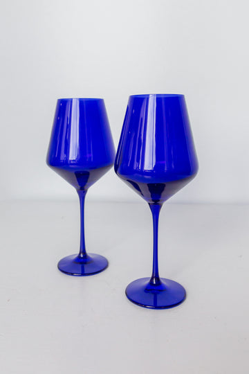 Estelle Colored Wine Stemware - Set of 6 {Royal Blue} – Estelle Colored ...