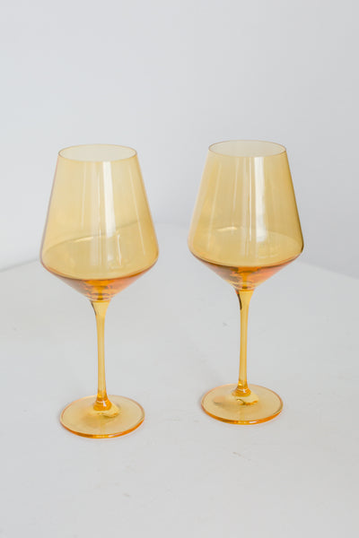 Wine Glass (Set of 2), Yellow – Only on The Avenue