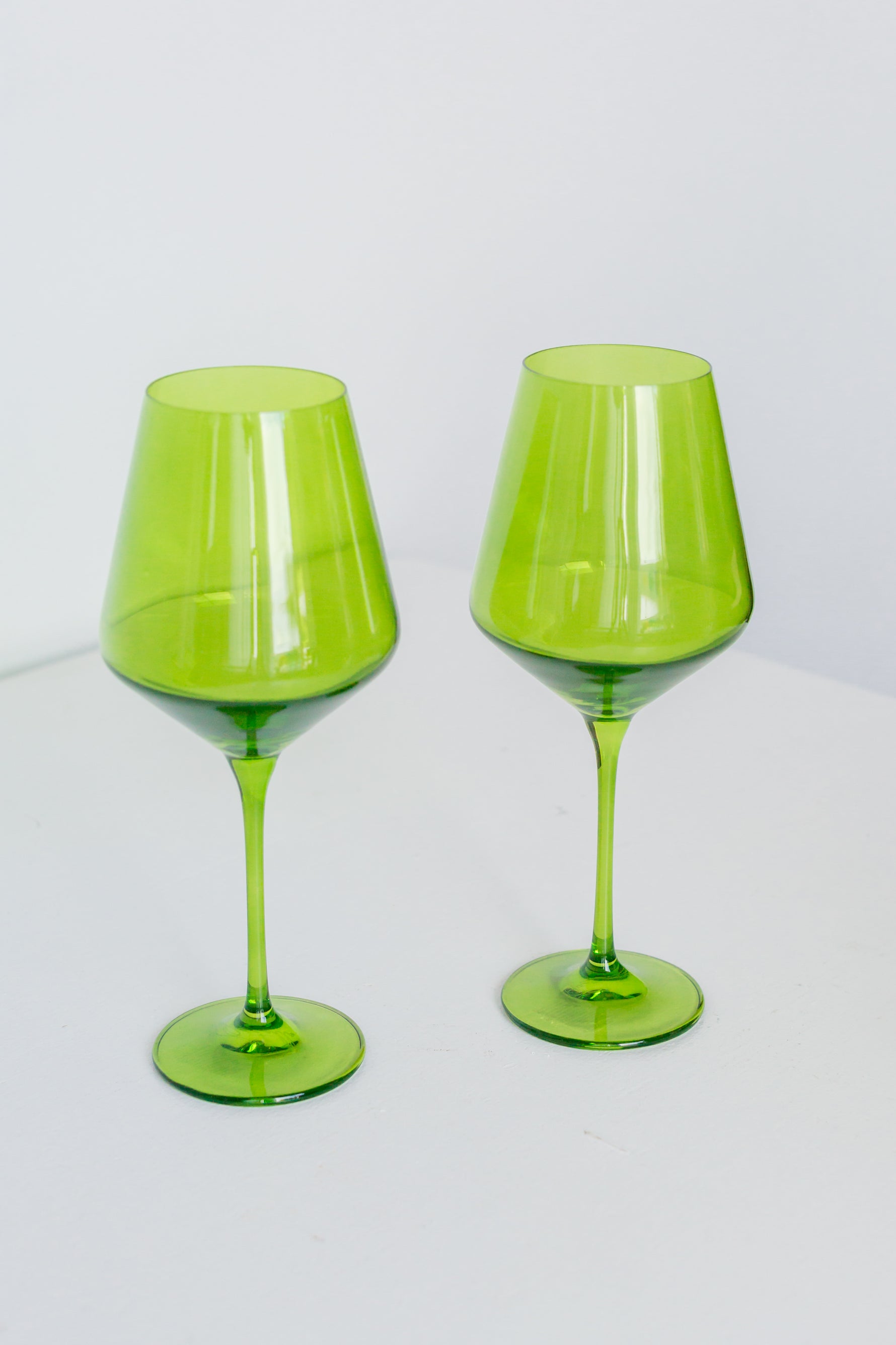 Estelle Colored Wine Stemware - Set of 6 {Forest Green} – Estelle ...