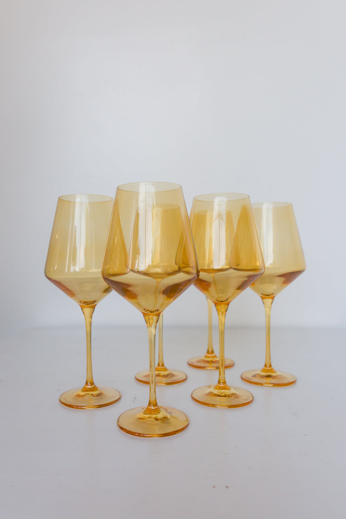 Estelle Colored Wine Stemware - Set of 6 {Yellow}