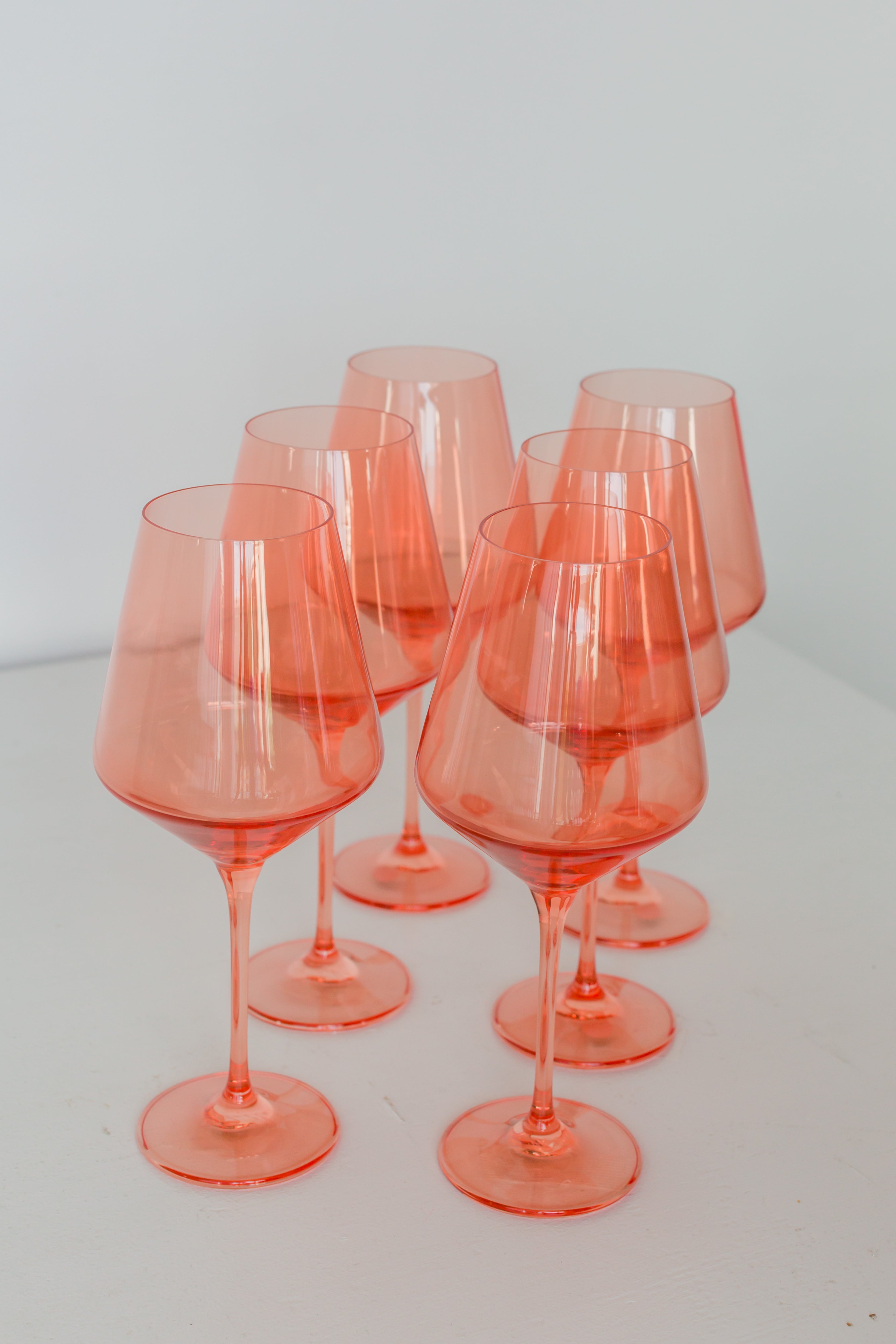 Estelle Colored Wine Glass Set – MCA Chicago Store