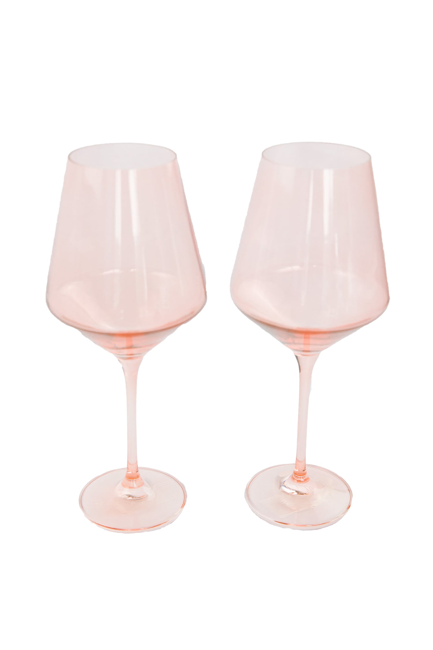Estelle Colored Wine Stemware - Set of 2 {Blush Pink}